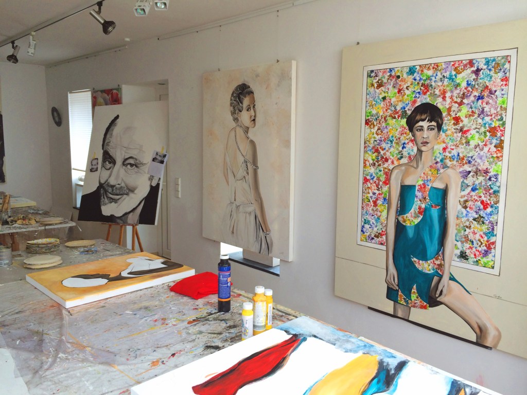 Blick in das Atelier von Christiana Fietze (Foto: © 2016 Wolfgang Weßling)